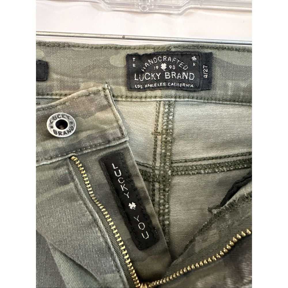 Lucky Brand Jeans Women' 4/27 (28x29) Brooke Legging Camo Mid Rise Stretch Denim - Picture 3 of 16